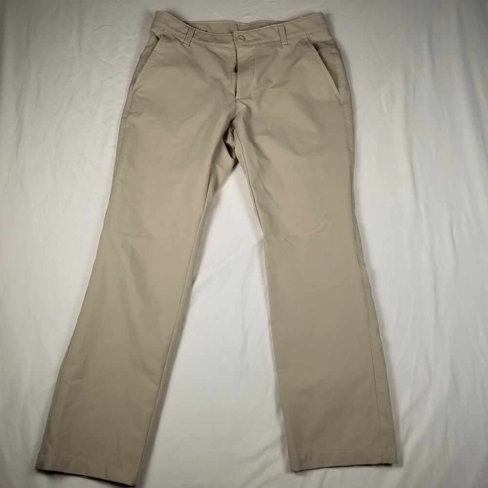 Under Armour Mens 32x30 Beige Khaki Golf Performance Chino Stretch Pants